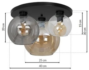 Plafoniera SOFIA 3xE27/60W/230V mix