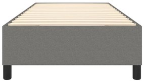 Giroletto a molle grigio scuro 90x200 cm in tessuto