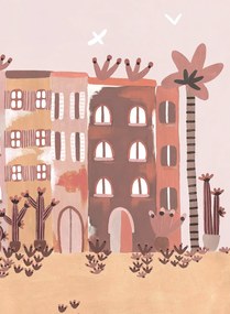 Isidore Leroy Carta da parati panoramica Marrakech Poudre - Panel B