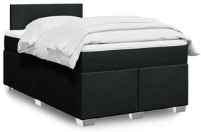 Giroletto A Molle Con Materasso Nero 120x200 Cm İn Tessuto /