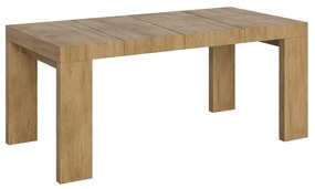 Tavolo allungabile Roxell Premium in diverse dimensioni e finiture, Quercia Natura / 90x90/246 cm