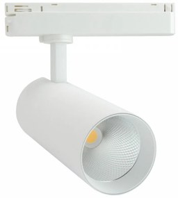 Faro LED 30W, Monofase, 38°/60°, 130lm/W, CRI92, no Flickering Colore  Bianco Caldo 2.700K