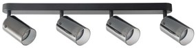 Faretto SMOKY 4xGU10/10W/230V nero