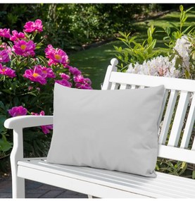 Cuscino da giardino impermeabile 50x70 cm grigio chiaro