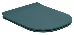 Copriwater TUTTOEVO rettangolare dedicato per serie sanitari OLYMPIA CERAMICA con chiusura rallentata in abs verde lucido