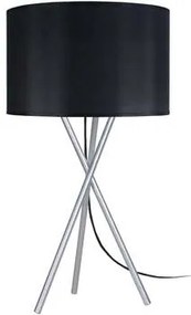 Tosel  Lampade d’ufficio lampada da comodino tondo metallo alluminio e nero  Tosel