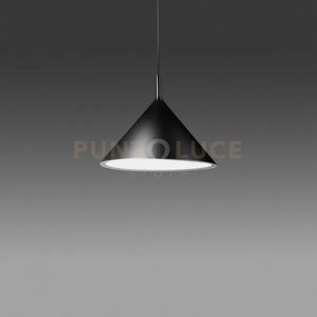 Barbie s/p - lampadario a sospensione in alluminio nero/bianco opac...
