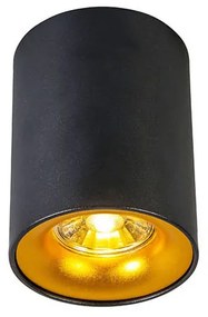 Faretto smart nero con oro incl. Sorgente luminosa GU10 WiFi - Ronda