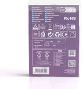 Aigostar - Catena LED natalizia da esterno 100xLED/8 funzioni 10,3m IP44 bianco freddo