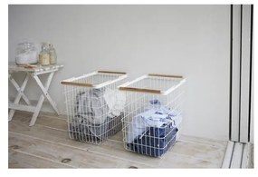 Cesto per la biancheria con dettaglio in legno di faggio Tosca - YAMAZAKI