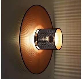 Duolla - Applique TOKYO SHINY 1xE27/15W/230V diametro 50 cm rame/nero