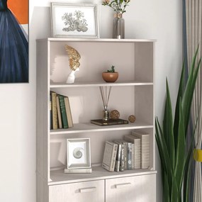 Piano Credenza Hamar Bianco 85x35x100 Cm Legno Massello Di Pino /