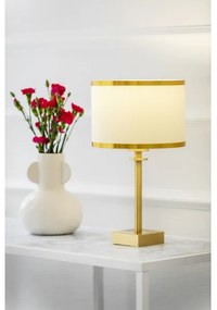 Argon 8047 - Lampada da tavolo ABBANO 1xE27/15W/230V ottone/bianco