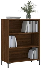 Libreria Rovere Marrone 69,5x32,5x90 cm in Legno Multistrato