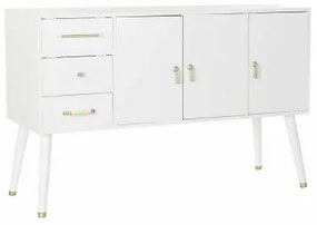 Credenza DKD Home Decor   Bianco Crema Naturale Metallo Legno di paulownia 120 x 40 x 78,5 cm