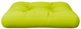 Cuscino per Pallet Verde Brillante 58x58x10 cm in Tessuto