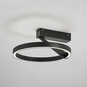 MERIDIANA lampada da parete/soffitto lamp 33W nero dimmerabile