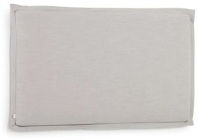 Kave Home - Testiera sfoderabile Tanit in lino grigio per letto da 180 cm