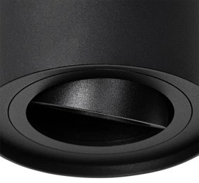 Faretto da soffitto moderno nero orientabile e inclinabile - Rondoo up