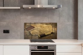 Rivestimento parete cucina Vecchia mappa del taccuino 100x50 cm