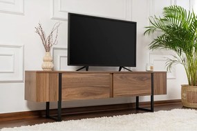 Mobile TV colore naturale scuro con effetto noce 180x50x29,5 cm Serenity – Kalune Design