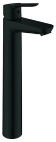 Rubinetto per lavabo getto aerato Start Clova nero levigato opaco GROHE H 7.5 cm