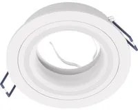 Faretto Ad Incasso Moderno Carosso Alluminio Bianco 1 Luce Gu10 35W