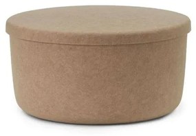 Hide Storage Pouf Large Sand - Normann Copenhagen