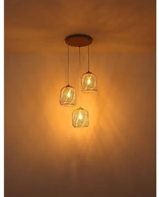 Globo 15965-3HR - Lampadario sospeso a cavo DICHTI 3xE27/40W/230V