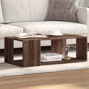 Tavolino Salotto Rovere Marrone 89,5x48x30 Cm Legno Multistrato /
