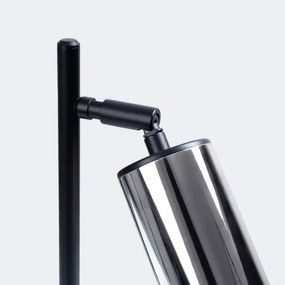 Sollux SL.1373 - Lampada da tavolo WINX 1xGU10/10W/230V nero/cromo