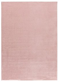 Tappeto in microfibra rosa 120x170 cm Coraline Liso - Universal