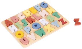 Puzzle in legno - Alfabeto colorato