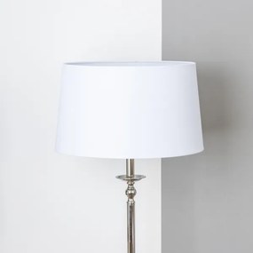 Brilagi - Lampada da terra LED CERIA 1xE27/60W/230V Ø 45 cm cromo lucido/bianco