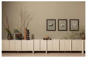 Tavolo TV modulare crema in legno di pino 200x53 cm Basu - WOOOD