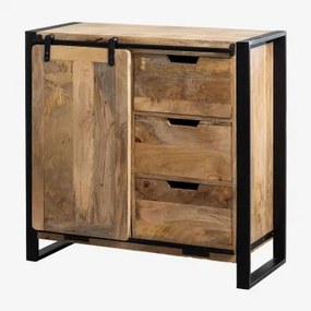 Credenza in legno Kiefer Style Black&Natural - Sklum