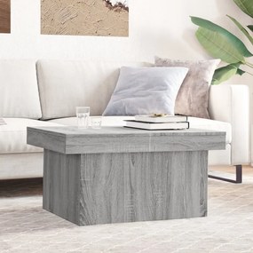 Tavolino Da Salotto Grigio Sonoma 80x55x40 Cm Legno Multistrato /