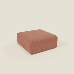 BonBon pouf divano modulare in 2 dimensioni in tessuto smacchiabile T23 pesca