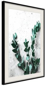 Poster  Green Element  Cornice Quadri Cornice nera con pass-partout, Larghezza x Altezza Home decor 20x30