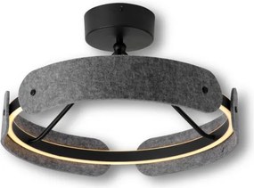 Osram - Lampadario a plafone LED DECOR CURVE LED/33W/230V Ø 43 cm grigio