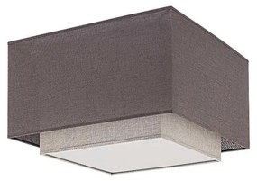 Duolla - Plafoniera FORTE 3xE27/40W/230V grigio