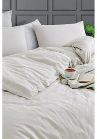 Biancheria da letto beige per letto singolo 140x200 cm Yarn Dyed – Mijolnir