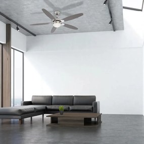 Ventilatore da soffitto Azura, grigio, D. 120 cm GLOBO