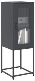 Credenza Antracite 36x39x107 Cm İn Acciaio Laminato A Freddo /