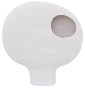 Tikamoon - Vaso bianco di maiolica Sphere