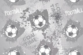 Carta da parati – Pallone da Calcio in Grigio