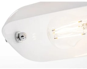 Brilagi - Lampada da tavolo BANK OFFICE 1xE27/60W/230V cromo lucido/bianco