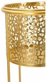 Set di 2 piedistalli per piante in metallo ø 17 cm altezza 46 cm Nat - Mauro Ferretti