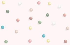 Carta da parati – Piccole sfere colorate