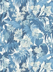GP & J Baker Carta da parati Tropical Floral - Blue